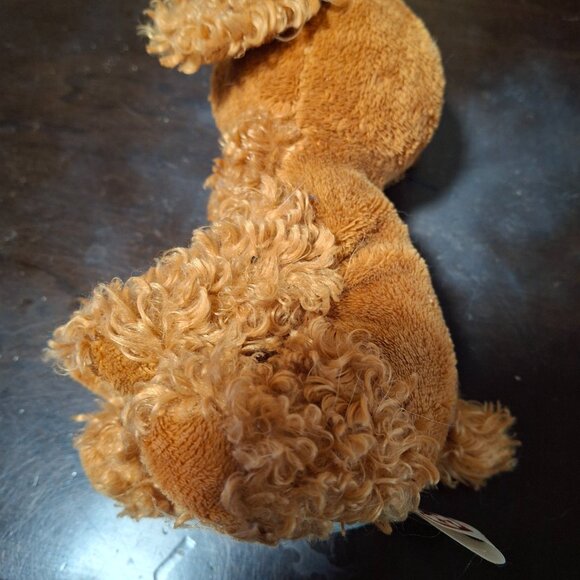 Ty Beanie Baby BB 2.0 Frolics The Puppy Dog Brown Curly Plush - Picture 5 of 9